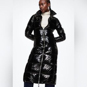 Mango Quilted long Coat Size L